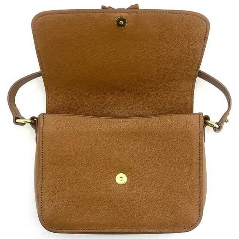 Madras leather crossbody bag
