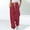 Wine, variant on FRSASU Women Drawstring Striped Pants Loose Wide Leg ankle Lounge Pants with Pockets White