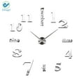 thumbnail image 2 of Deago 15.7" x 15.7" Silver Analog Round Wall Clock, 2 of 8