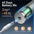 thumbnail image 6 of JTF Sonic Electric Toothbrush for Adults with 6 Brush Heads and Tongue Scraper, Radiant Care 3 Modes 45 Days Battery Life Rechargeable Power Toothbrush for Family and Friends & Home Trips,Silver Gray, 6 of 9