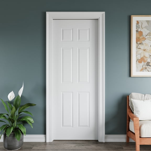 24" x 80" Interior Sliding Pocket Door Morden Morden Flat Paneled Sliding Door With Soft Close / JAMB