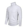 thumbnail image 4 of Derminpro T-Shirt Thermique à Col Roulé Manches Longues pour Hommes Blanc TTG, 4 of 4