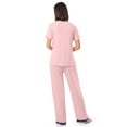thumbnail image 3 of Fruit of the Loom Women's Soft & Breathable V-Neck Short Sleeve Top & Pajama Pant Set, Sizes S-4X, 3 of 10