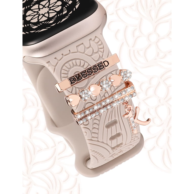 NEW Boho Apple iwatch band with Charms Series 10 9 8 7 6 5 4 3 2 1 TOYOUTHS Boho Engraved Loop Compatible with Apple Watch Band  main image 4
