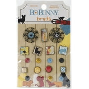 Bo Bunny Happy Tails Brads Multi-Colored