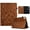 Brown, variant on Allytechgroup for iPad mini 7 A17 Pro 2024/iPad Mini 6 2021 8.3 Inch Case, PU Leather Slim Fit Flip Stand Tablet Case with Card Slot Shockproof Protective Cover for iPad mini 7th/6th Gen, Brown