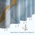 thumbnail image 6 of Blue Marble Gold Line Pattern Shower Curtain 72"x72" ,Bathroom Decorative Shower Curtains Set with 12 Hooks,Modern Waterproof Washable Shower Curtain, 6 of 6