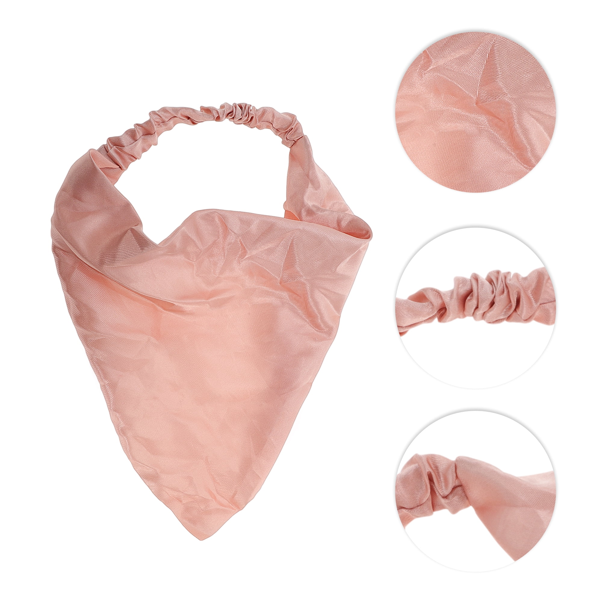Unique Bargains 1pc Fashion Satin Headwrap for Everyday Use Champagne