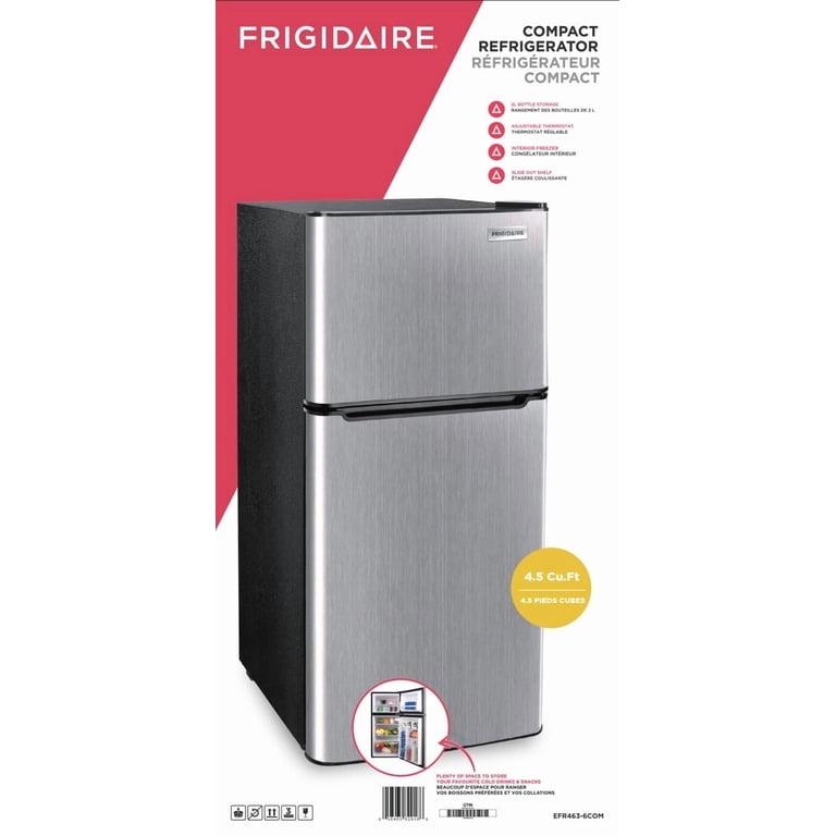 Frigidaire Platinum 4.5 Cu. ft. Compact Fridge, EFR463, Chrome