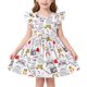 thumbnail image 2 of VESTIDO nebljgo 5/6T con estampado de autobús escolar y lápiz Apple, 2 of 6
