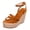 Brown, variant on Women's Espadrilles Platform Wedge Strappy Sandals Trendy Casual Suede Ankle Strap Extra Chunky High Heels Dress Shoes 2026 Summer Red Size 7