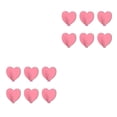 thumbnail image 2 of Wosthever 6 uds ganchos de tela de toalla autoadhesivos en forma de corazón sin necesidad de taladrar organizador adhesivo de acero inoxidable rosa 2piezas, 2 of 6
