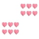 thumbnail image 2 of Bearachild 6 uds ganchos de tela de toalla autoadhesivos en forma de corazón sin necesidad de taladrar organizador adhesivo de acero inoxidable rosa 2piezas, 2 of 6