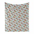 thumbnail image 1 of Fish Soft Flannel Fleece Throw Blanket, Colorful Japanese Koi Fishes Swimming in the Abstract Sea Waves River Carps, Cozy Plush for Indoor and Outdoor Use, 70" x 90", Multicolor, by Ambesonne, 1 of 6