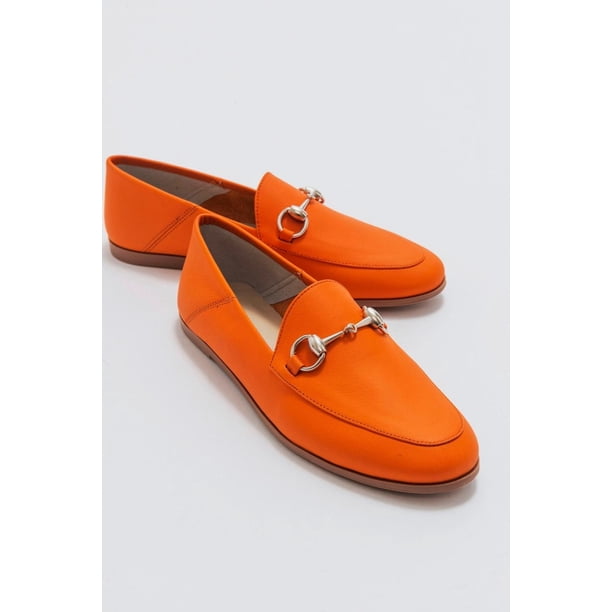 Penny - Mocasines Horsebit De Cuero Naranja Neón naranja 26 CM
