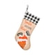 thumbnail image 1 of Cateissary Calcetín de Navidad parada aquí árbol de Navidad chimenea pared regalos bolsa presente calcetín fiesta decoración colgantes Kits de decoración para fiestas Cuadrículas blancas negras, 1 of 6
