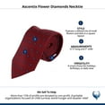 thumbnail image 4 of Ascentix Flower Diamonds Necktie, 4 of 4