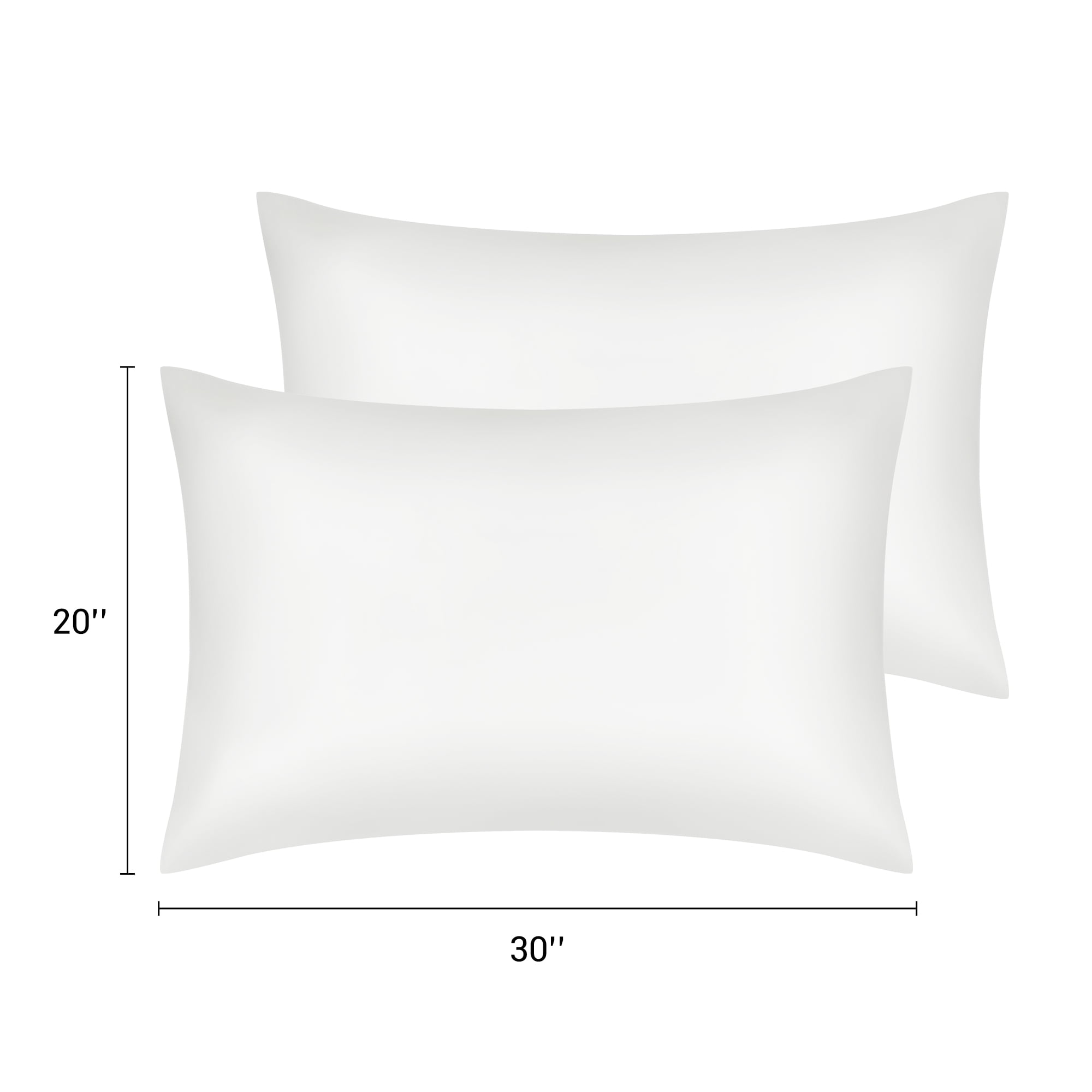 Unique Bargains Satin Pillow Case Cooling Pillowcases with Envelope Closure Queen White