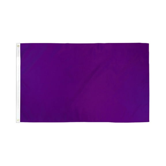 Purple Solid Color Flag 3x5ft Poly