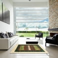 thumbnail image 7 of Ahgly Company Machine Washable Indoor Round Contemporary Dark Brown Area Rugs, 8' Round, 7 of 7