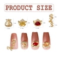 thumbnail image 2 of 16 Uds. De dijes de uñas con signo de Dollor dorado, diamantes de imitación de aleación para uñas, signo de dinero, dijes de uñas 3d para arte de uñas, dijes de dinero en 3d, diseño de uñas, 2 of 6