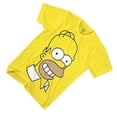 thumbnail image 5 of The Simpsons Mens Shirt, Homer Simpson Big Face Costume T-Shirt Yellow – 2XL, 5 of 5