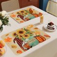 thumbnail image 6 of Tainini Pumpkins Maple Leaves Fall Placemats ,12x16 Inch Fall Placemats Autumn Thanksgiving Harvest Table Mats for Dining Table Home Party Kitchen Decor, 6 of 6