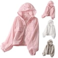 thumbnail image 1 of Camisas para mujer,Sudadera con capucha de manga larga para mujer, informal, de poliéster, suave y cómoda, ideal para el hogar y el uso diario, sopatenor, 1 of 9