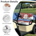 thumbnail image 6 of Binienty Funny Santa Claus Golf Car Seat Cushion Cover Easy Install Christmas Golf Cart Seat Towel Blanket for Bench and Backrest 2 Piece Golfcart Cushion Covers for Most 2 Passenger Club Car, 6 of 8
