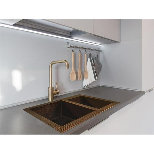 Copper Design Cks 50 50 33229 Ma Copper 50 50 Kitchen Sink 44 Matte Medium 9 X 22 X 33 In Walmart Com Walmart Com
