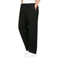 thumbnail image 1 of Innerwin Pants Mid Waisted Men Bottoms Work Solid Color Plain Trousers 2020 Black 5XL, 1 of 2