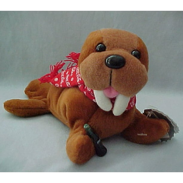 Coca-Cola Plush Bean Bag - Walrus Bottle and Logo Scarf - Walmart.com - Walmart.com