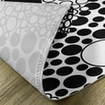 thumbnail image 5 of Ambesonne Yin Yang Place Mats Set of 4, Abstract Retro Dots, Standard Size, Black White, 5 of 6