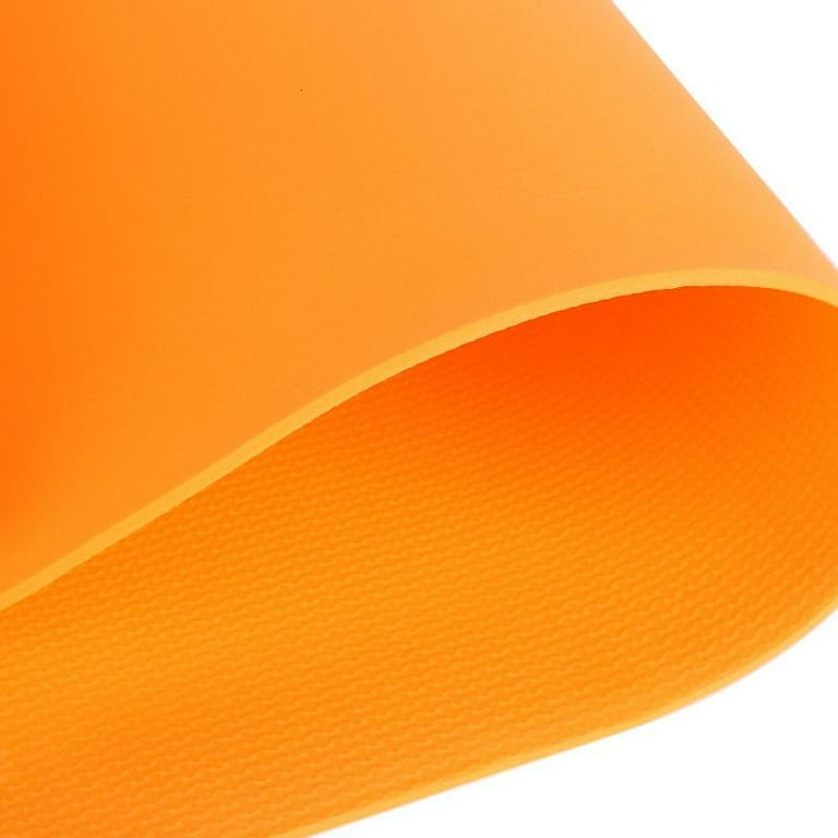 Non Slip EVA Yoga Mat with String, Professional Thick Yoga Mats for Women  Men, Workout Mat for Yoga, Pilates and Floor Exercises (Orange)