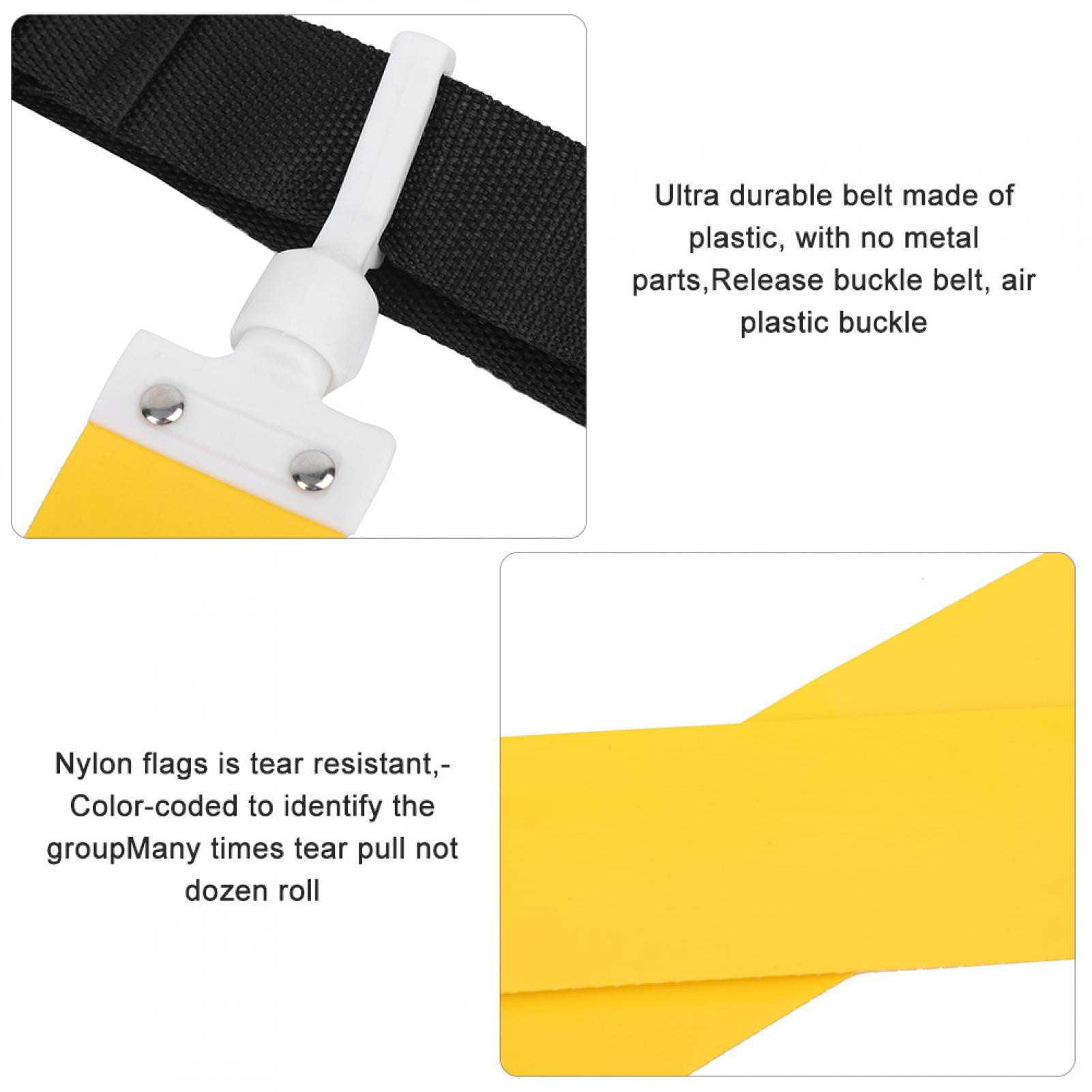 Tebru PVC Nylon Air Burden Pressure Release Buckle Sports Soccer Belt Football Waist Tag,Soccer Waistband,Sports Belt