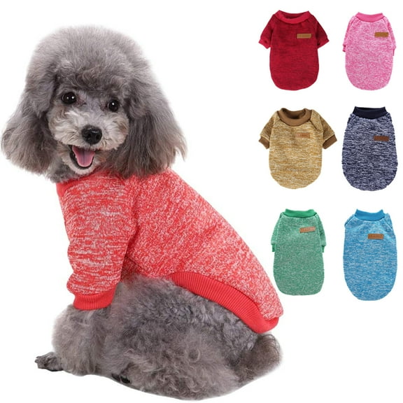 Yirtree Pet Dog Sweater Warm Dog Pajamas Soft Cat Sweater Puppy Clothes Small Dogs Sweater Winter Doggie Sweatshirt