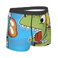thumbnail image 3 of Junzan Funny Dinosaurs Pursue A Meat,Dinosaur Riding A Motorcycle Mens Underwear Boxer Briefs For Men’s - Medium, 3 of 9