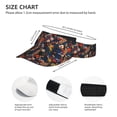 thumbnail image 3 of Yiaed Orchids Flowers Print Sport Sun Visor Hats Adjustable Empty Top Baseball Cap Cotton Ball Caps for Women and Men, 3 of 5