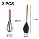 thumbnail image 2 of 2 utensilios de cocina de silicona con mango de madera, no tóxicos y antiadherentes, resistentes al calor y aptos para lavavajillas, 2 of 5