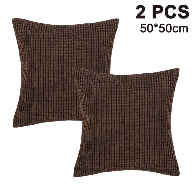Dinheiro Juego de 2 fundas de almohada cuadradas decorativas suaves de pana, fundas de almohada, decoración del hogar, decoración para sofá, cama, silla
