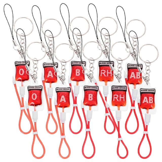 10 Uds. Llavero de Halloween, pequeñas bolsas de sangre, llavero, paquetes de sangre, colgante, llavero gótico para bolso, mochila, monedero, decoración