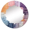 thumbnail image 2 of Designart "composition Explorations II" Abstract Round Wall Mirror - Modern Oval Printed Decorative Oversized Mirror - Multiple Color Options, 2 of 4