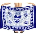 thumbnail image 4 of HAPPY BAY Men's Pareo Standard Beachwear Dashiki Sarong Full Beach Wrap One Size Cobalt Summer Vacation Party, 4 of 4