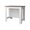 White + Dark brown, variant on Xukmct Wood Kitchen Island with 3 Open Shelves, White Gray