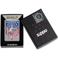 thumbnail image 3 of Zippo Lighter - Personalized Message Engraved on Backside for U.S. Marine Corps USMC Windproof Zippo Lighter (Globe #49317), 3 of 7