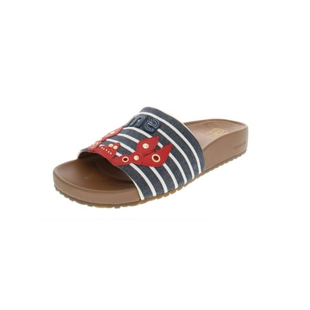- Cole Haan Womens Pinch Montauk Lobster Striped Padded Insole Slide Sandals