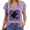 2-Purple, variant on UNISHE Women's Red Card Graphic V-Neck Short Sleeve T-Shirt White Retro Game Aesthetic Top