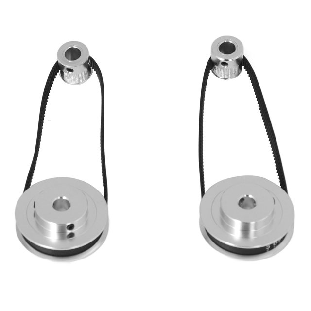Poulie de Distribution et Courroie Poulie de Distribution en Aluminium avec Courroie Roue Synchrone avec Courroie Roue Synchrone Ensemble de Poulie de Distribution de Courroie 20 Dents 60 Dents en Aluminium