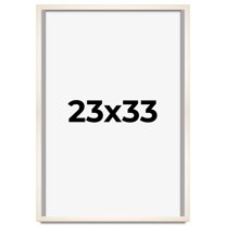 23x33 Frame White Wheat Solid Wood Picture Frame | Moulding Width 0.75 Inches | Interior Depth 0.5