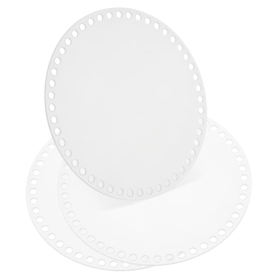 Uxcell 4, 5, 6, 7, 8 Inch Crochet Basket Base, 10 Pcs Acrylic Round Bag Making Supplies Purse Bottoms Shaper Kit